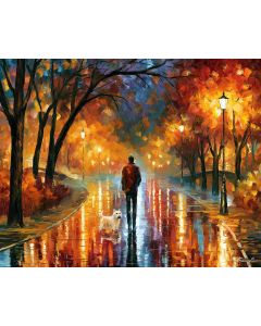 BENEATH RAINY LAMPS