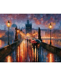CHARLES BRIDGE IN RAIN