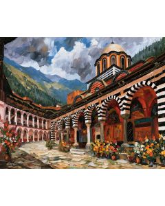 RILA MONASTERY COURTYARD