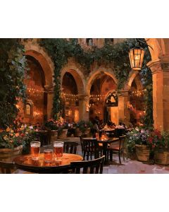 BELGIAN ABBEY COURTYARD