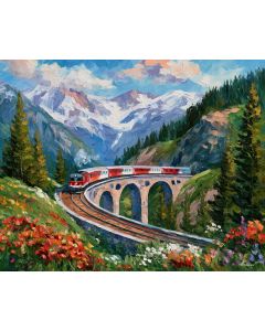 AUSTRIAN ALPINE TRAIN CURVE
