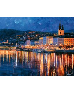 LINZ RIVERSIDE TWILIGHT
