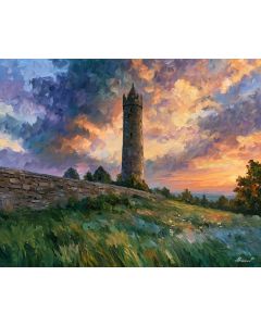 IRISH ROUND TOWER DAWN