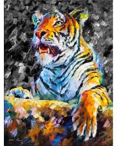 ANGRY TIGER B&W