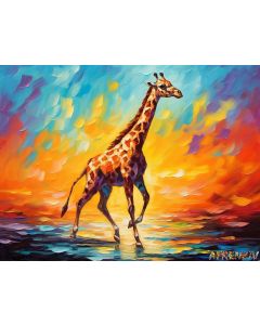 BABY JIRAFFE RUNNING TO MAMA
