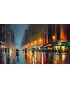 RAINY NIGHT IN THE CITY
