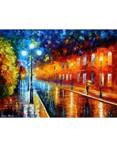 BLUE LIGHTS AT NIGHT