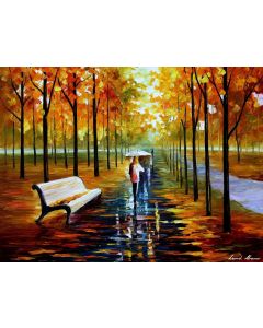 FALL - WHITE UMBRELLA IN ALLEY