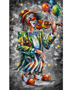 HAPPY CLOWN B&W