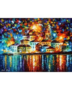 COLORFUL NIGHT HARBOR