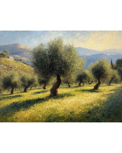 Hills Cradled in Olive Greens