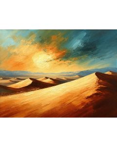 Sunfall Over Silent Desert