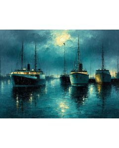 Moonlit Harbor