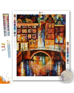 AMSTERDAM, LITTLE BRIDGE - Paint By Numbers Full Kit