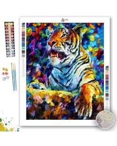 ANGRY TIGER - Paint By Numbers Full Kit