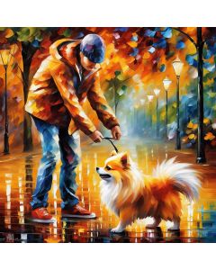 WALKING THE POMERANIAN