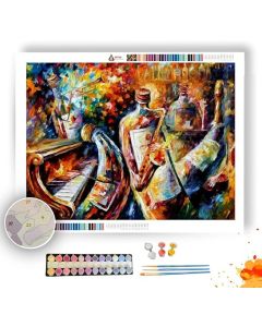 BOTTLES JAZZ - Paint By Numbers Full Kit
