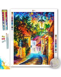 EVENING STREET - Paint By Numbers Full Kit