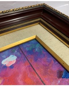 Set of 3 stretched paintings