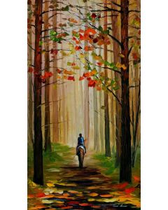 AUTUMN STROLL ON A HORSE