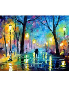 FOG IN THE EVENING PARK 