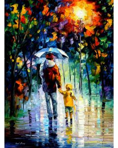 RAINY WALK WITH DADDY