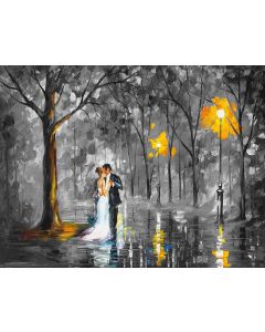 RAINY WEDDING B&W