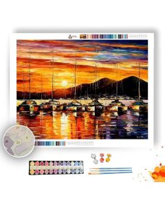 ITALY NAPLES HARBOR VESUVIUS - Paint By Numbers Full Kit