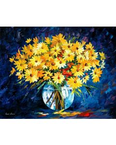 YELLOW ON BLUE