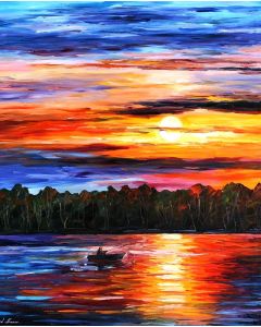 FISHING BY THE SUNSET