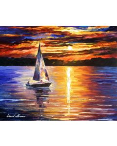 SUNSET OVER THE LAKE