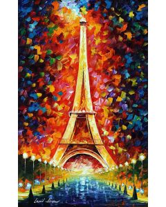 PARIS EIFFEL TOWER LIGHTED