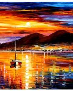 NAPLES — SUNSET ABOVE VESUVIUS