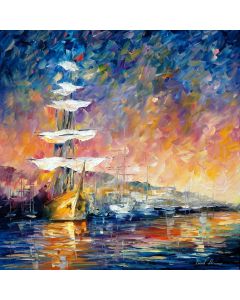SAILBOATS IN SUNRISE