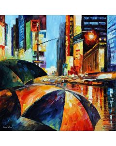 RAIN ON TIMES SQUARE