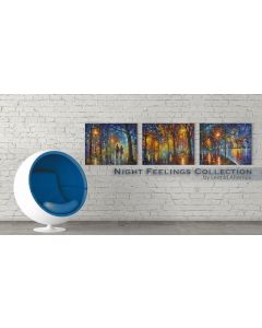 Night Feelings collection - Set of 3 paintings