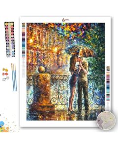 KISS UNDER UMBRELLA - Paint By Numbers Full Kit