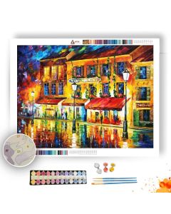 PARIS, MONTMARTRE AT NIGHT - Paint By Numbers Full Kit