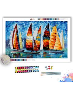 SAIL REGATTA - Paint By Numbers Full Kit