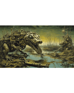 Steampunk Crocodile