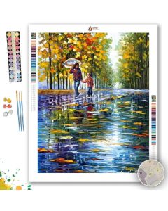 STROLL IN THE AUTUMN PARK - Paint By Numbers Full Kit
