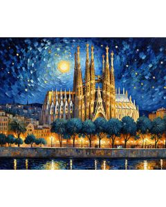 Silver Moon Over Sagrada