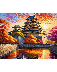 Sunset Shadows on Castle