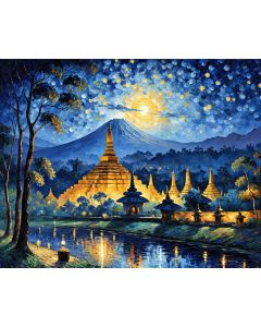 Deep Blue Haze Borobudur