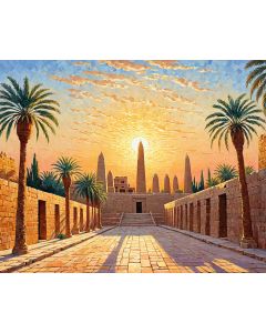 Golden Haze at Karnak