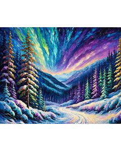 Midnight Forest Snow