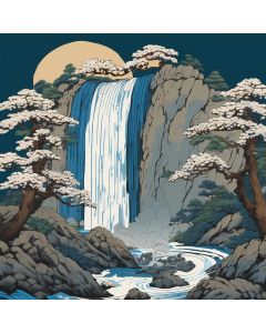 Moonlit Waterfall