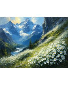 Alpine Symphony of Wildflowers