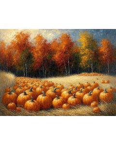 Harvest Glow in the Pumpkin Field