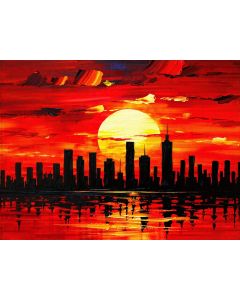 Blazing Sun Above the Skyline